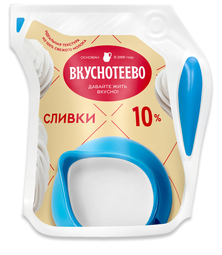 Сливки ультрапастеризованные 10%, 125 г