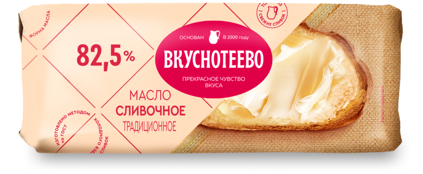 Масло сливочное Традиционное 82,5%, 340 г